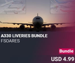 A330 Liveries Bundle by FSoares. USD $4.99