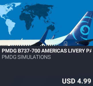 PMDG B737-700 Americas Livery Pack by PMDG Simulations. USD $4.99