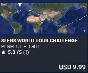8LEGS World Tour Challenge by Perfect Flight. USD $9.99