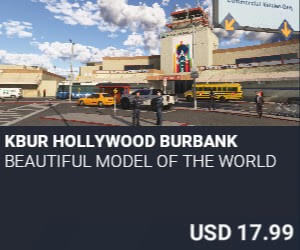 KBUR Hollywood Burbank by Beautiful Model of the World. USD $17.99