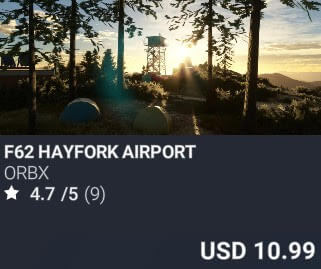 F62 Hayfork Airport by Orbx. USD $10.99