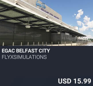 EGAC Belfast City by flyxsimulations. USD $15.99