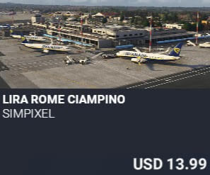 LIRA Rome Ciampino by SimPixel. USD $13.99