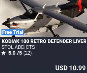 Kodiak 100 Retro Defender Livery Pack by STOL Addicts. USD $10.99