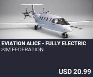 Eviation Alice - Fully Electric by Sim Federation. USD $20.99