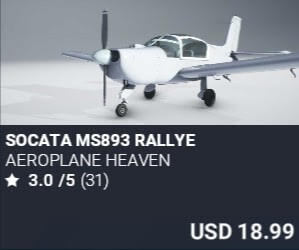 Socata MS893 Rallye by Aeroplane Heaven. USD $18.99