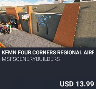 KFMN Four Corners Regional Airport by MSFScenerybuilders. USD $13.99