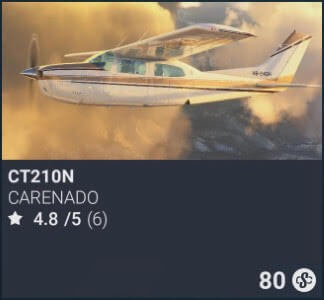CT210N by Carenado. 80 Simverse Coins.