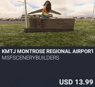 KMTJ Montrose Regional Airport by MSFScenerybuilders. USD $13.99