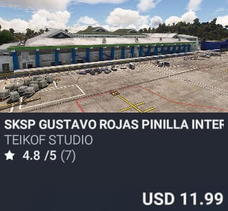 SKSP Gustavo Rojas Pinilla International Airport by Teikof Studio. USD $11.99