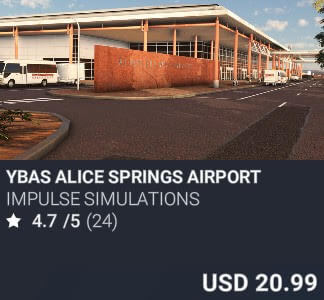 YBAS Alice Springs Airport by Impulse Simulations. USD $20.99