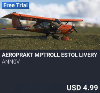 Aeroprakt MPTroll eSTOL Livery by ANN0V. USD $4.99