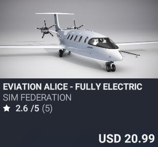 Eviation Alice - Fully Electric by Sim Federation. USD $20.99