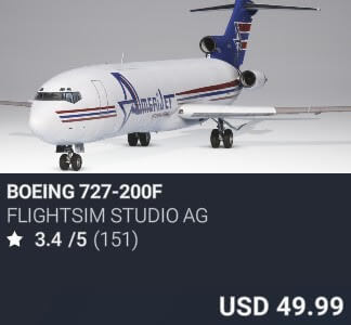 Boeing 727-200F by FlightSim Studio AG. USD $49.99