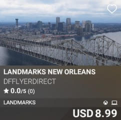 Landmarks New Orleans by dfflyerdirect. USD $15.99