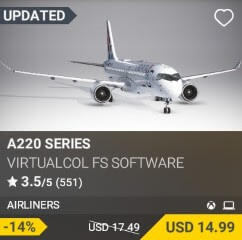 A220 Series by Virtualcol FS Software. USD $84.99 (on sale for 73.99)
