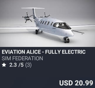 Eviation Alice - Fully Electric by Sim Federation. USD $20.99