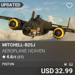 Mitchell-B25J by Aeroplane Heaven. USD $17.99