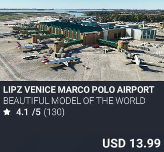 LIPZ Venice Marco Polo Airport by Beautiful Model of the World. USD $13.99