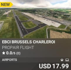 EBCI Brussels Charleroi by Propair Flight. USD $21.99