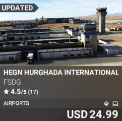 HEGN Hurghada International Airport by FSDG. USD $23.99