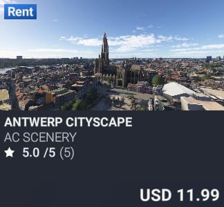 Antwerp Cityscape by AC Scenery. USD $11.99
