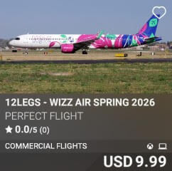 12LEGS - Wizz Air Spring 2026 by Perfect Flight. USD $9.99