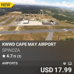 KWWD CAPE MAY Airport by SPINOZA. USD $17.99