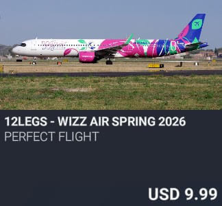 12LEGS - Wizz Air Spring 2026 by Perfect Flight. USD $9.99