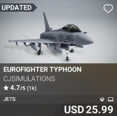 Eurofighter Typhoon by CJSimulations. USD $25.99