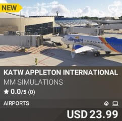 KATW Appleton International Airport by MM SIMULATIONS. USD $23.99