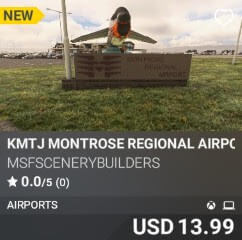 KMTJ Montrose Regional Airport by MSFSCENERYBUILDERS USD 13.99