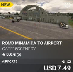 ROMD MinamiDaito Airport by GATE15Scenery. USD $7.49