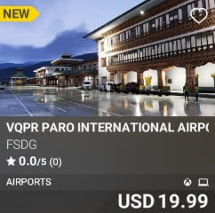 VQPR Paro International Airport by FSDG. USD $19.99
