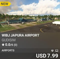 WIBJ Japura Airport by GUDISIM. USD $7.99