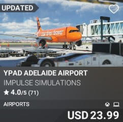 YPAD Adelaide Airport by Impulse Simulations. USD $23.99