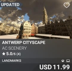 Antwerp Cityscape by AC Scenery. USD $11.99