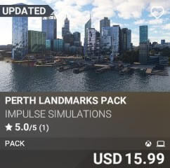 Perth Landmarks Pack by Impulse Simulations. USD $15.99