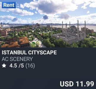 Istanbul Cityscape by AC Scenery. USD $11.99