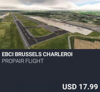 EBCI Brussels Charleroi by Propair Flight. USD $17.99
