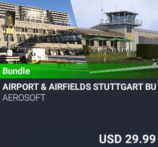 Airport & Airfields Stuttgart Bundle by Aerosoft. USD $29.99