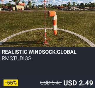 REALISTIC WINDSOCK:GLOBAL by RmStudios. USD $5.49 (on sale for 2.49)