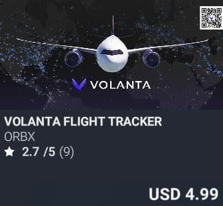 Volanta Flight Tracker by Orbx. USD $4.99