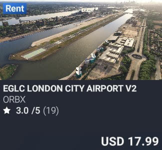 EGLC London City Airport V2 by Orbx. USD $17.99
