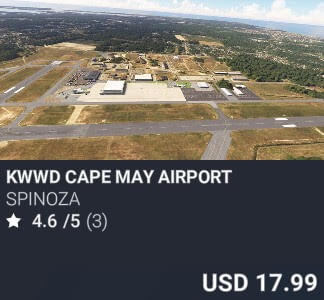 KWWD CAPE MAY Airport by SPINOZA. USD $17.99