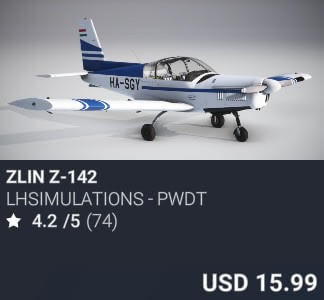 Zlin Z-142 by LHSimulations. USD $15.99