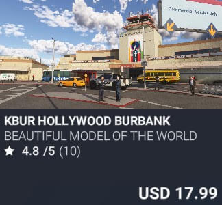 KBUR Hollywood Burbank by BEAUTIFUL MODEL of the WORLD. USD $17.99