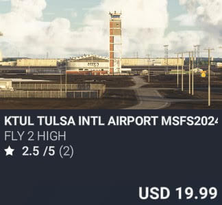 KTUL TULSA INTL AIRPORT MSFS2024 by Fly 2 High. USD $19.99