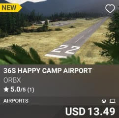 36S Happy Camp Airport by Orbx. USD $13.49