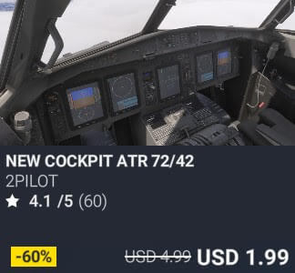 NEW COCKPIT ATR 72/42 by 2PILOT. USD $4.99 (on sale for 1.99)